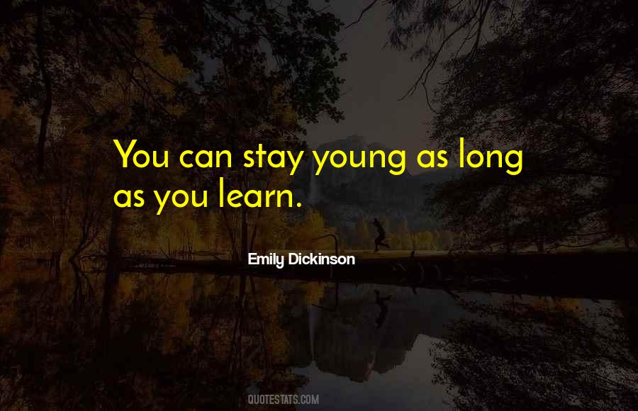 Stay Young Quotes #885070