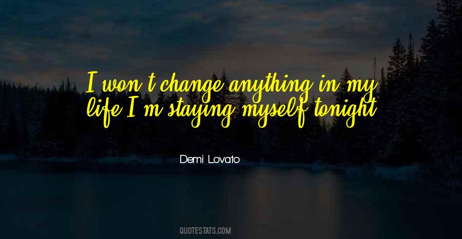 Staying In Tonight Quotes #804183