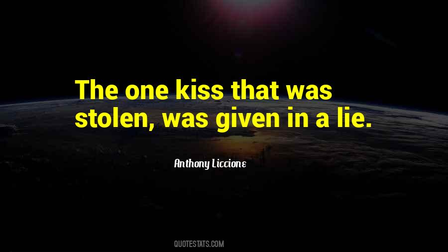 Steal A Kiss Quotes #1655078