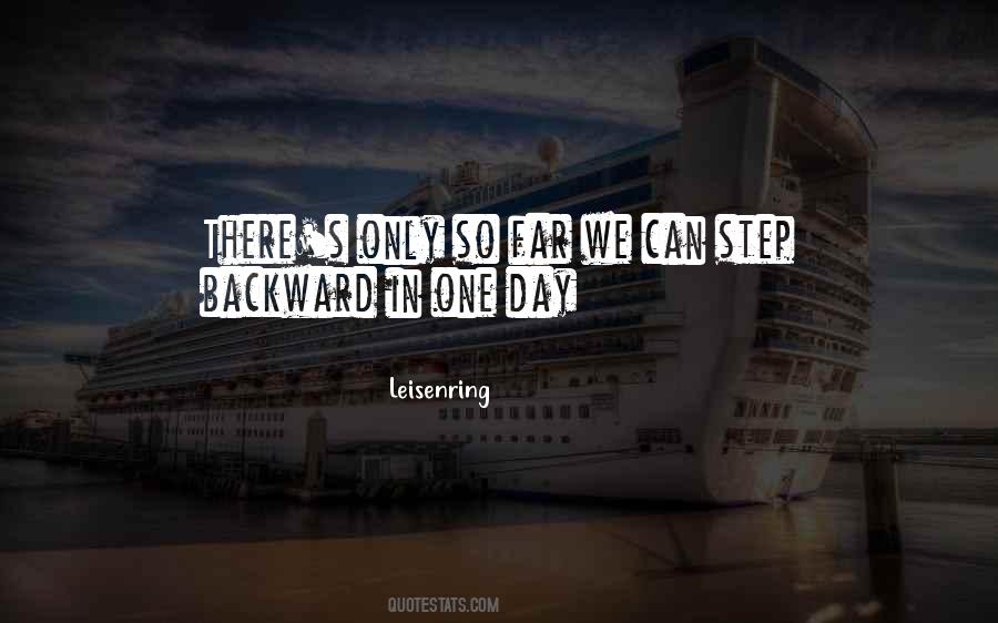 Step Backward Quotes #1353779