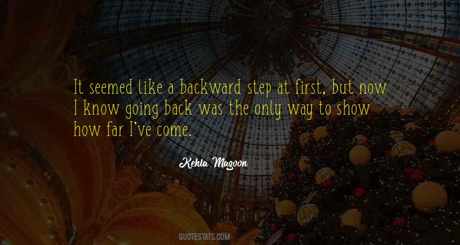 Step Backward Quotes #859312