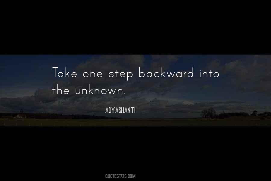 Step Backward Quotes #906647