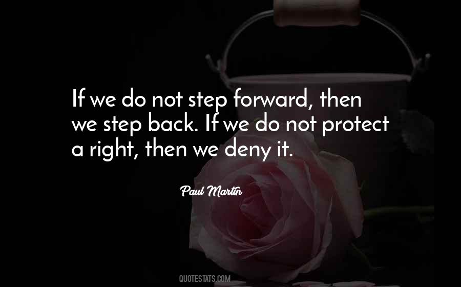 Step Forward Step Back Quotes #1567920