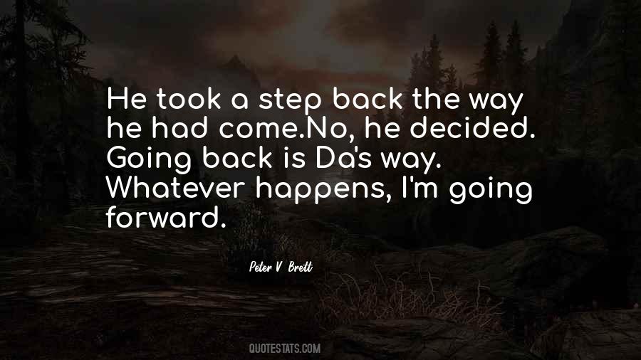 Step Forward Step Back Quotes #1858960