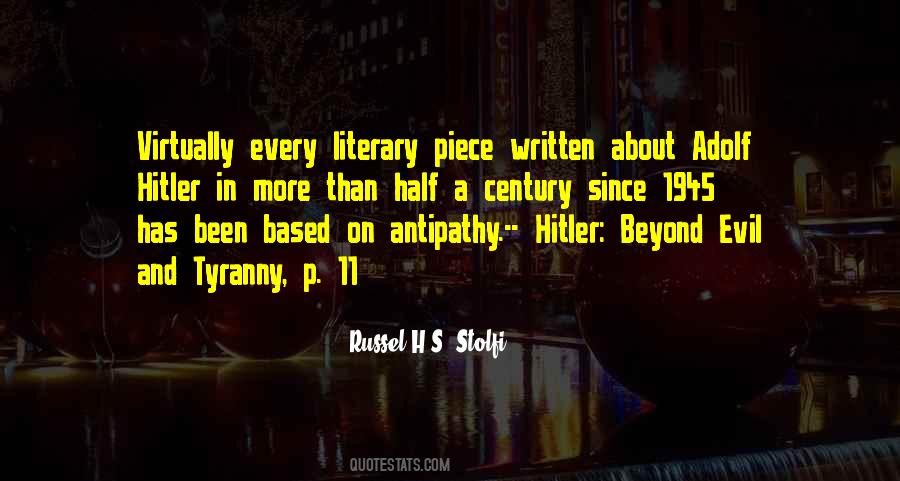 Quotes About Adolf Hitler #1191557