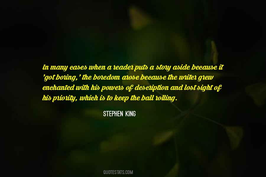 Stephen King Story Quotes #1423908