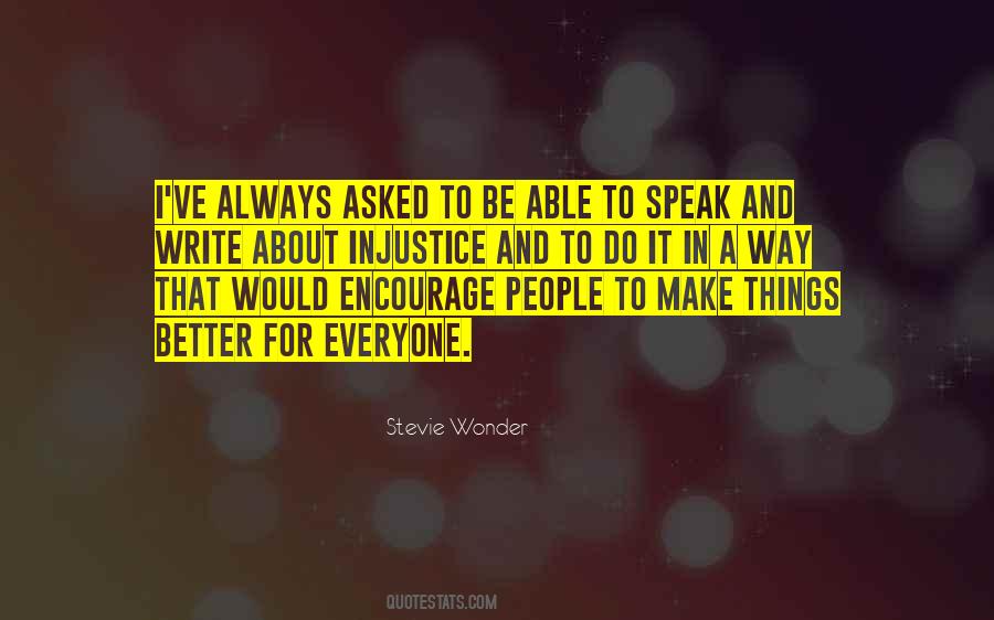 Stevie Wonder's Quotes #167848