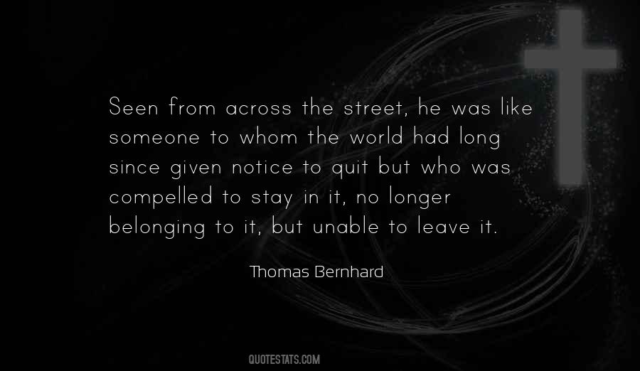 Quotes About Belonging To The World #1371172