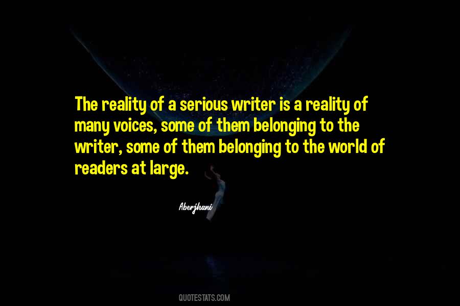 Quotes About Belonging To The World #1843925