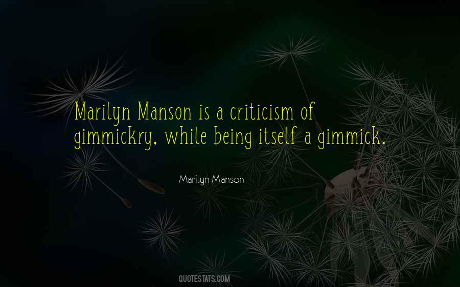 Quotes About Marilyn Manson #1632316