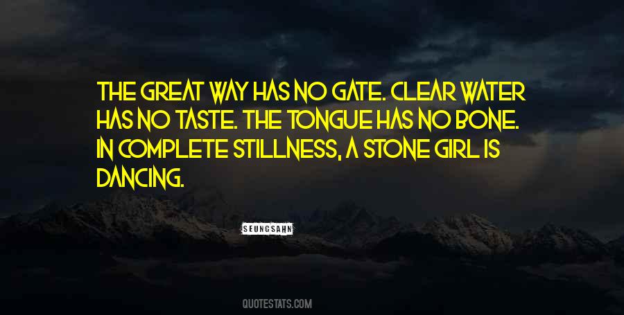 Stone In Water Quotes #314780