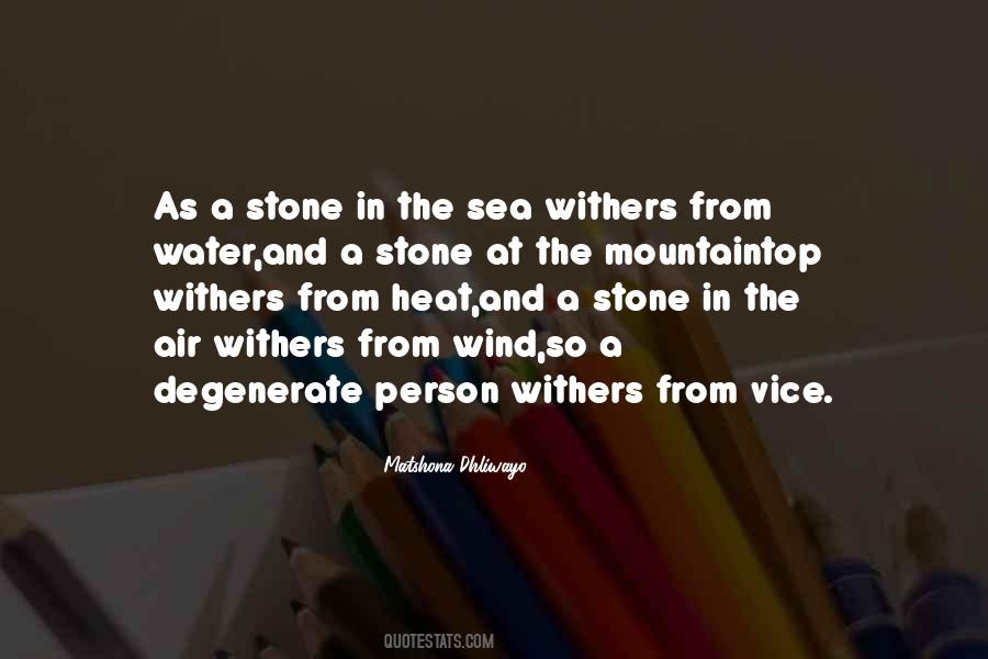 Stone In Water Quotes #358115