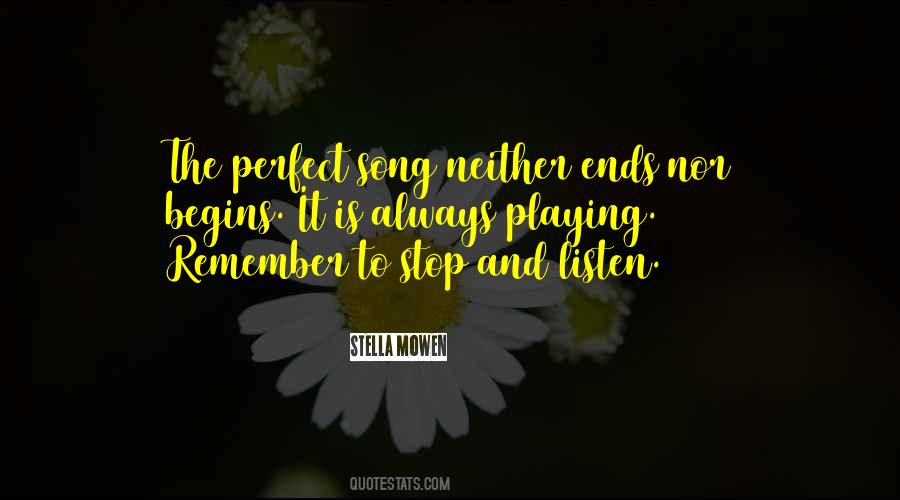 Stop And Listen Quotes #1474110