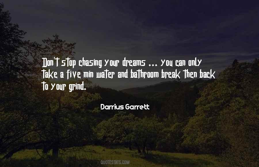 Stop Chasing Your Dreams Quotes #105364