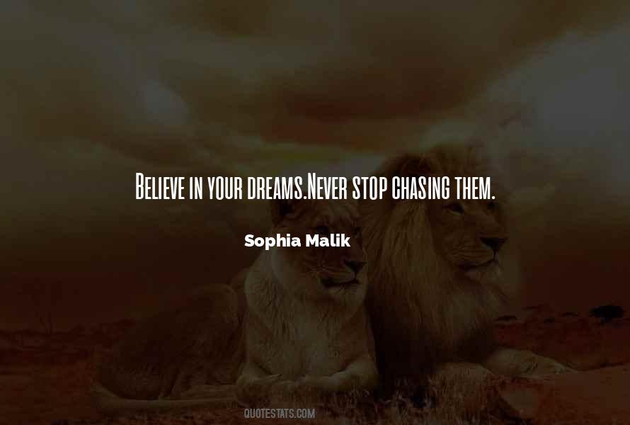 Stop Chasing Your Dreams Quotes #828668