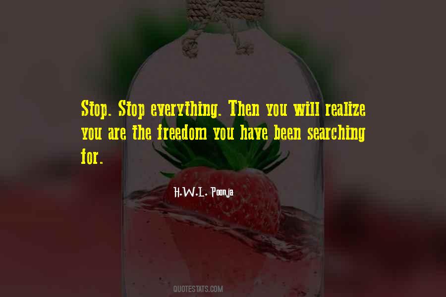 Stop Searching Quotes #620621