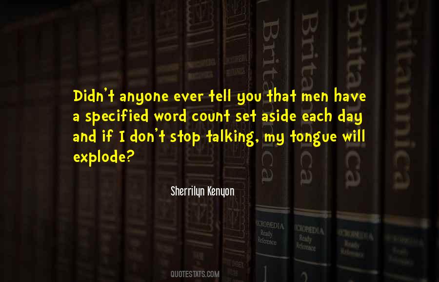 Stop Talking Quotes #1850018