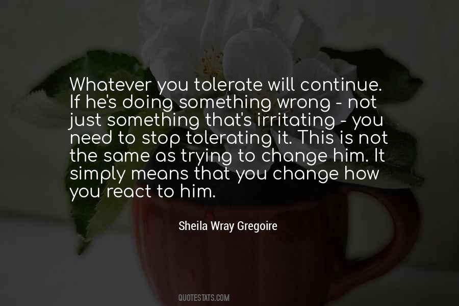 Stop Tolerating Quotes #455555