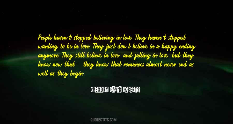 Stopped Believing In Love Quotes #243455