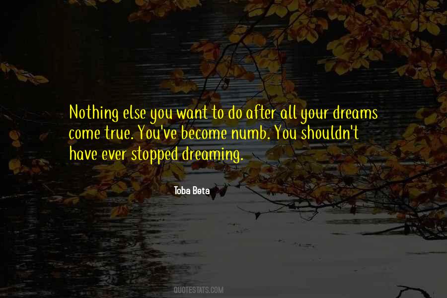 Stopped Dreaming Quotes #568928