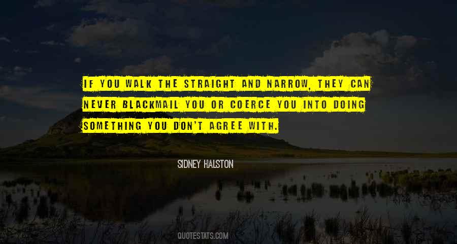 Straight And Narrow Quotes #1156577