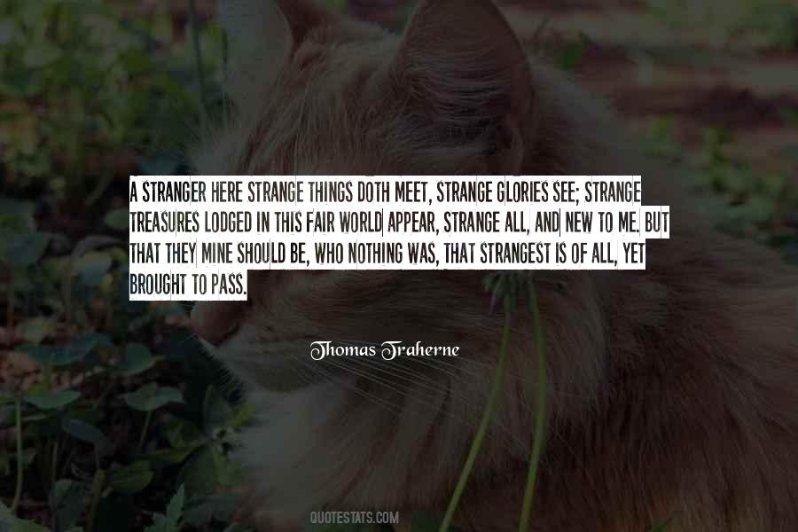 Stranger In A Strange World Quotes #818559