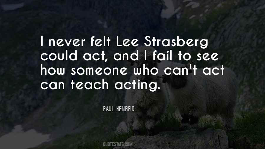 Strasberg Quotes #61377