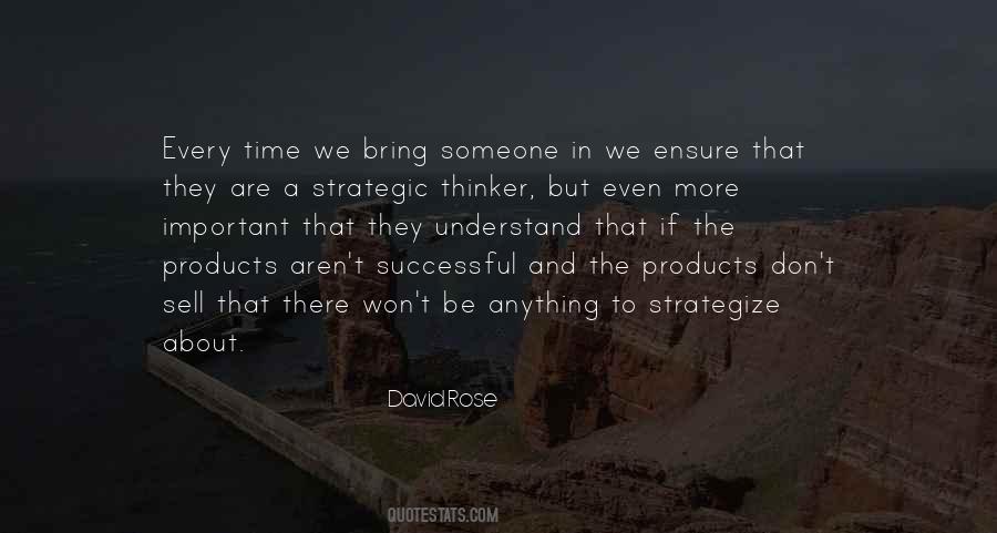 Strategic Thinker Quotes #1107436