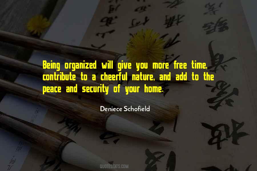 Quotes About Being Organized #1175781