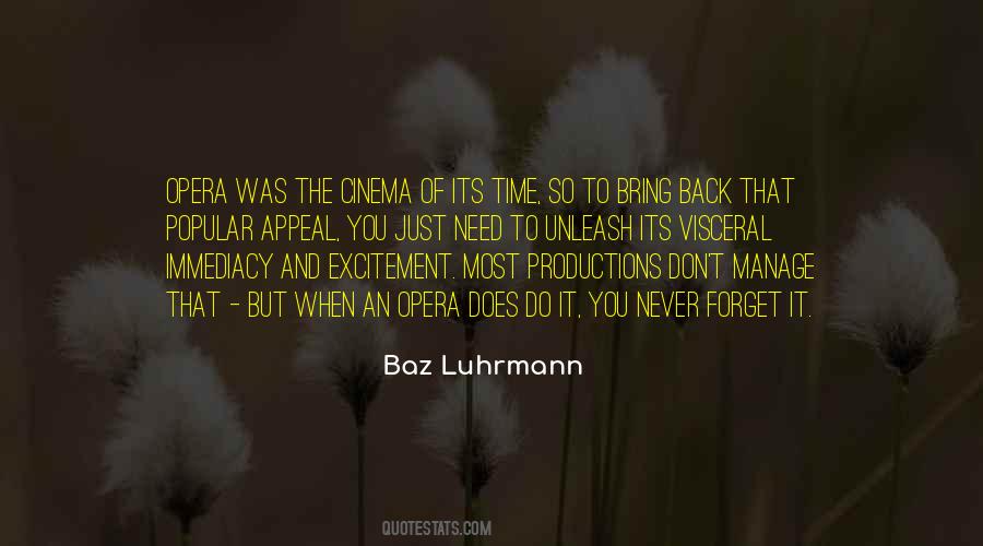 Quotes About Baz Luhrmann #1568067