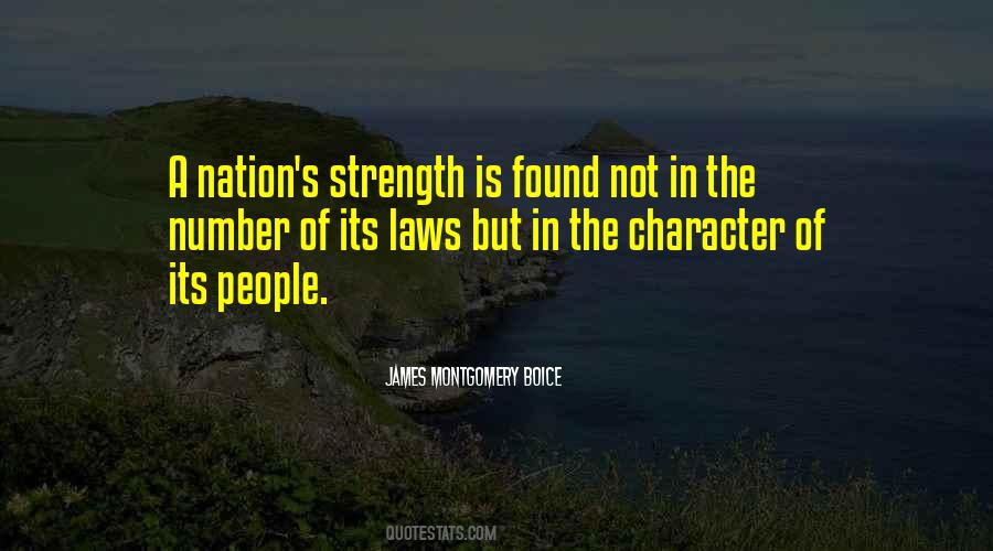 Strength And Character Quotes #472602