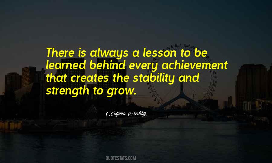 Strength And Stability Quotes #978443