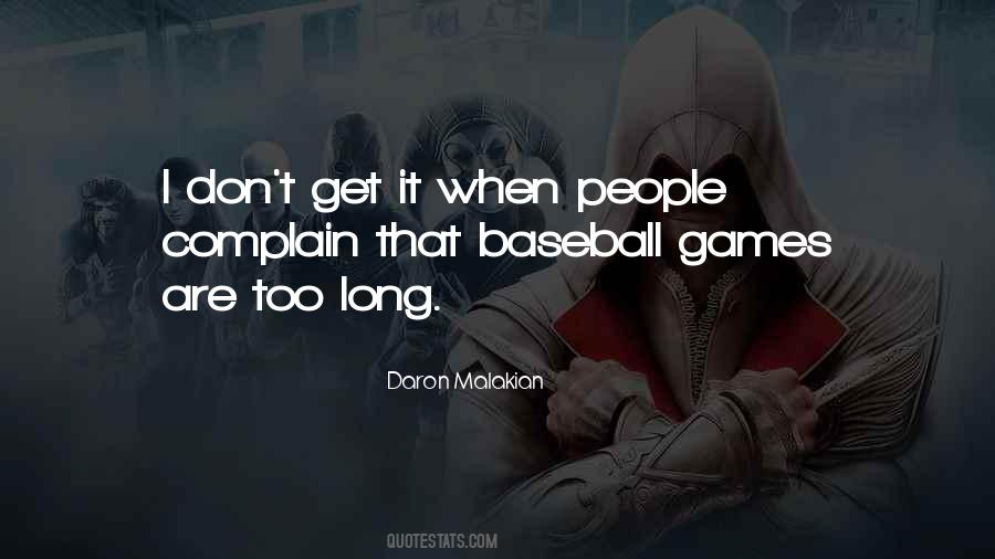 Quotes About Baseball Games #1292900