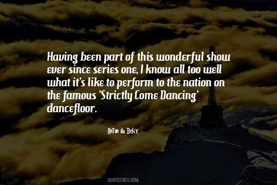 Strictly Come Dancing Quotes #58698