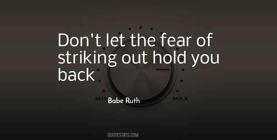 Striking Fear Quotes #495742