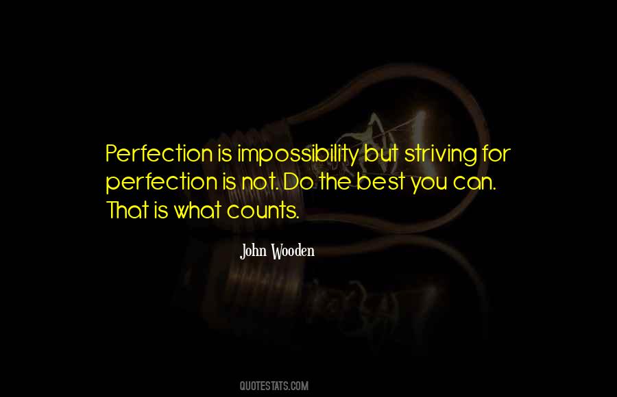 Strive For Perfection Quotes #1023672