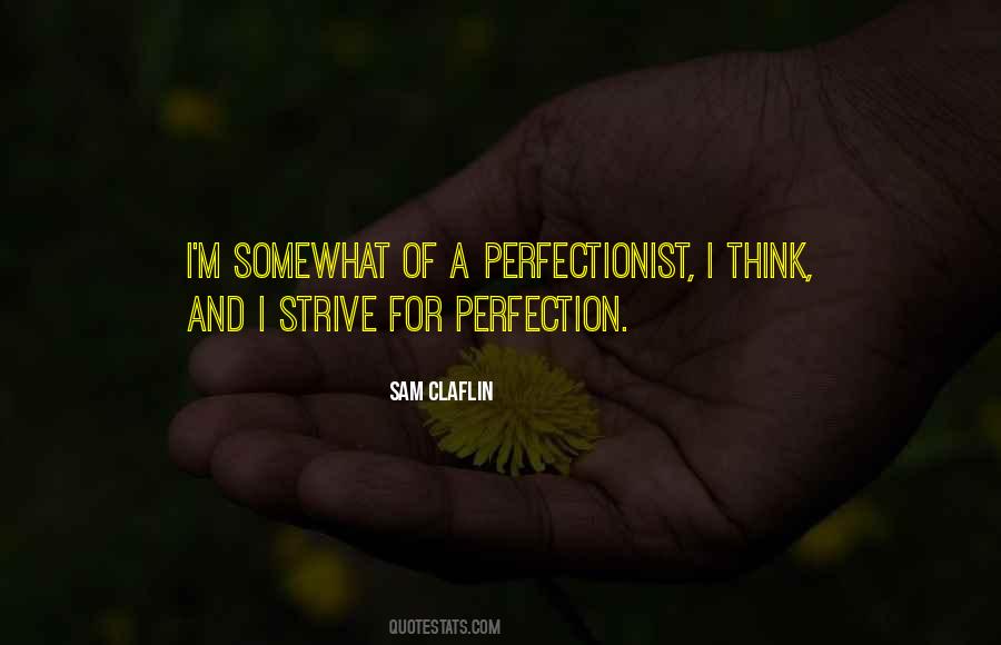 Strive For Perfection Quotes #1248012