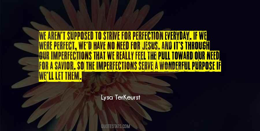 Strive For Perfection Quotes #1731574