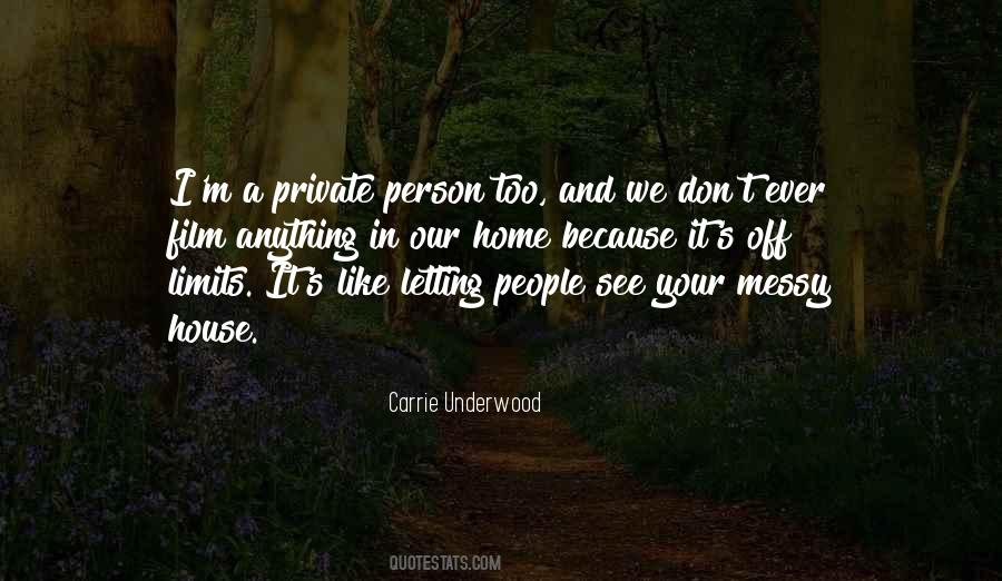 Quotes About Being A Private Person #133216