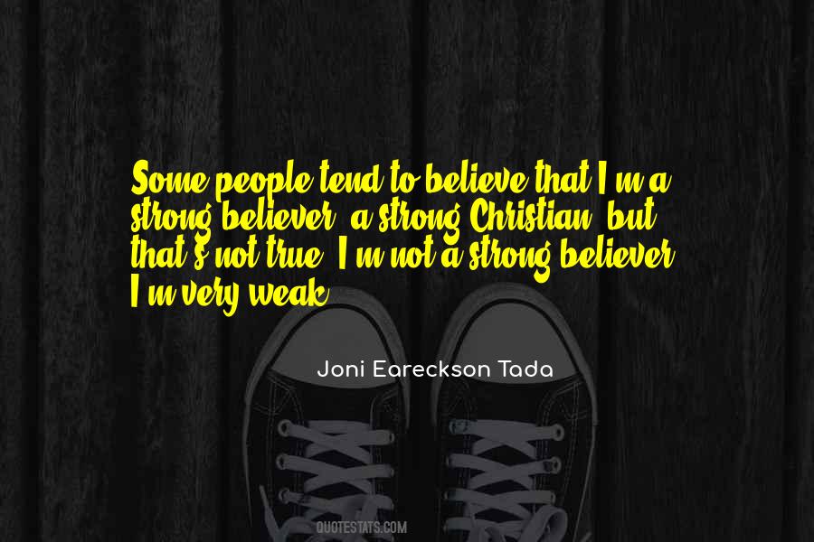 Strong Believer Quotes #1430481