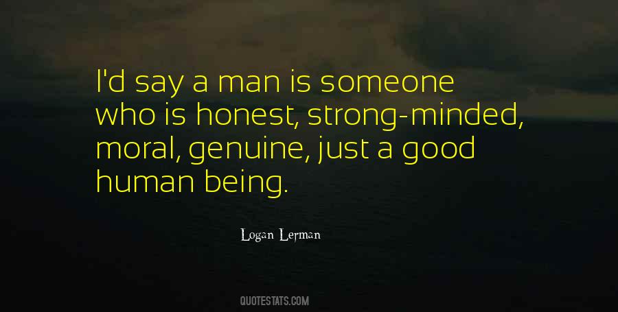 Strong Human Being Quotes #85562