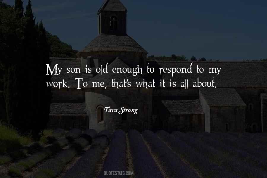 Strong Son Quotes #811857