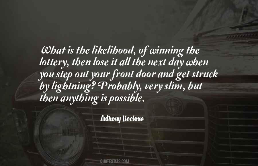 Struck By Lightning Quotes #1100545