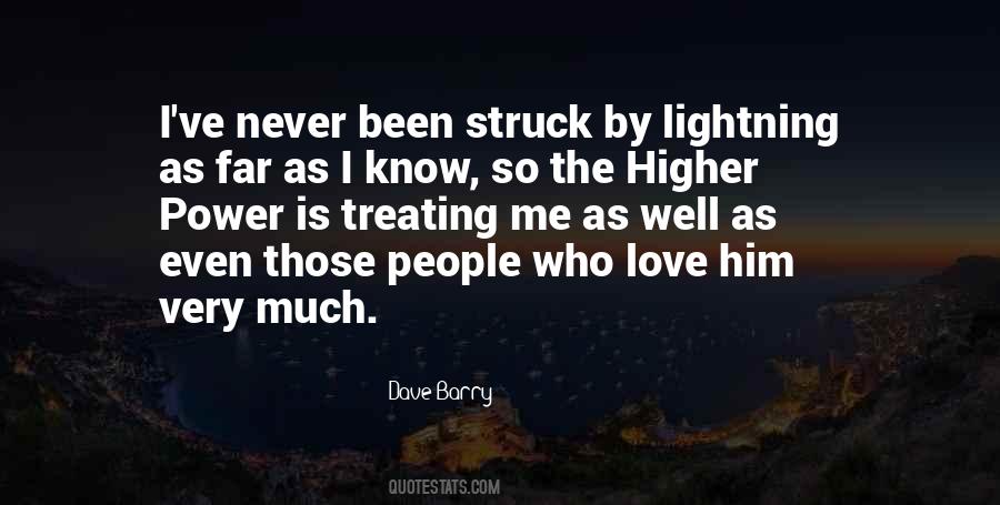 Struck By Lightning Quotes #41965