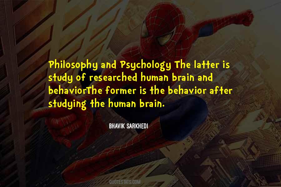Study Of Human Behavior Quotes #398327