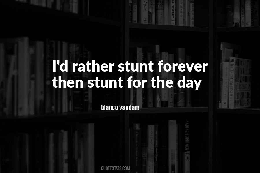 Stunt Quotes #177696