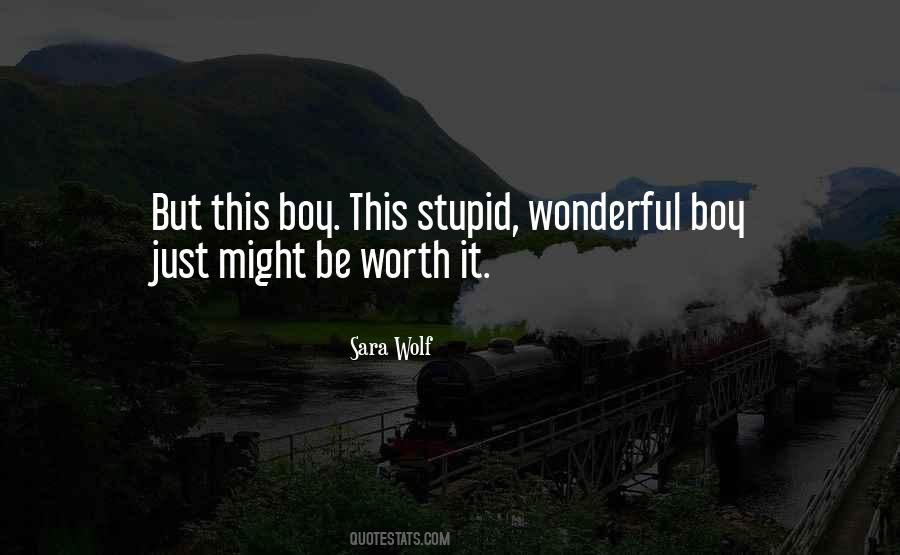 Stupid Boy Quotes #1744683