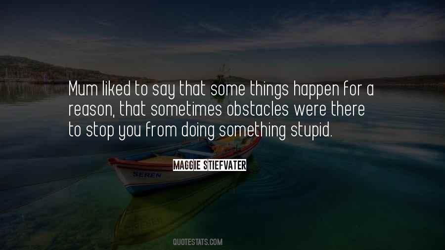 Stupid Things Happen Quotes #515100