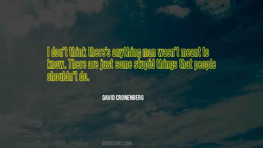 Stupid Things To Do Quotes #1237182