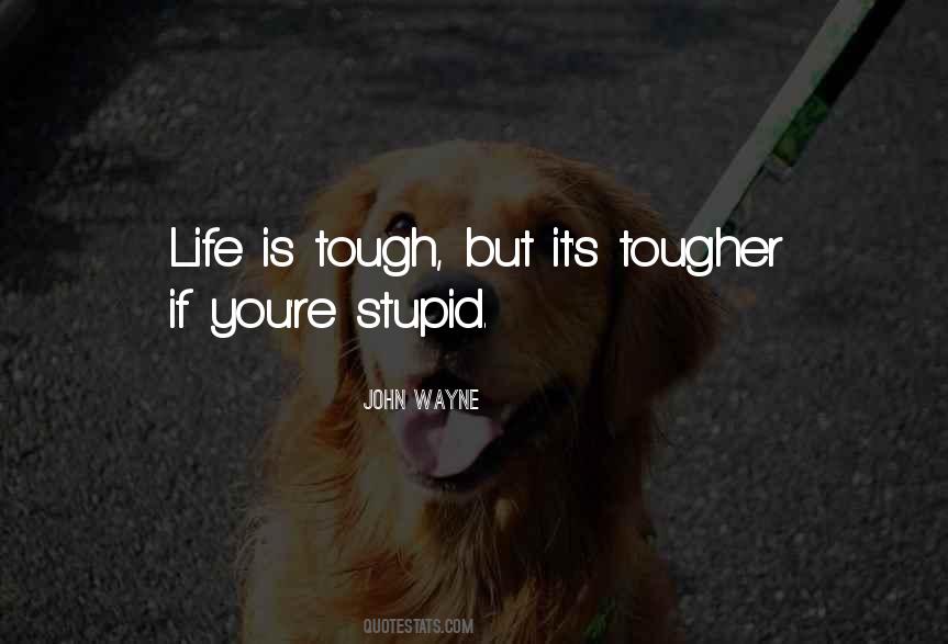 Stupid Tough Guy Quotes #543699
